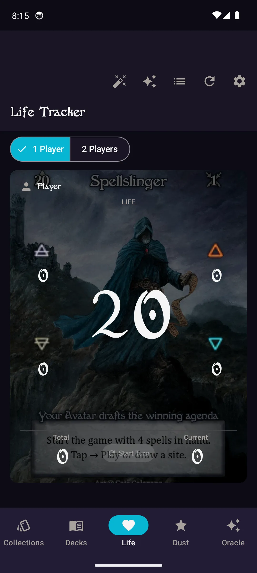 Life tracker single player mode